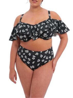 Elomi Black & White Floral Off-Shoulder Bikini